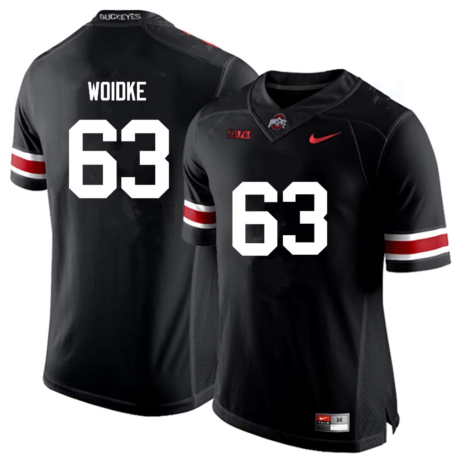Kevin Woidke Ohio State Buckeyes Men's NCAA #63 Nike Black College Stitched Football Jersey DLV2656XD